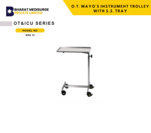 O.t. Mayo's Instrument Trolley With S.s. Tray BMS 51