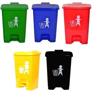 PLASTIC PADDLE DUSTBIN 32L